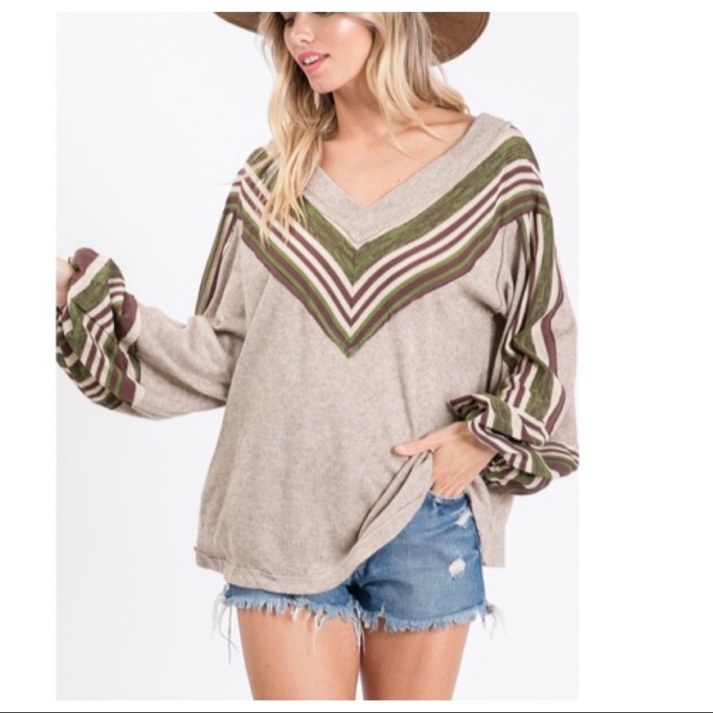 Thermal Casimire fabric mix and match tunic top - Picture 5 of 8